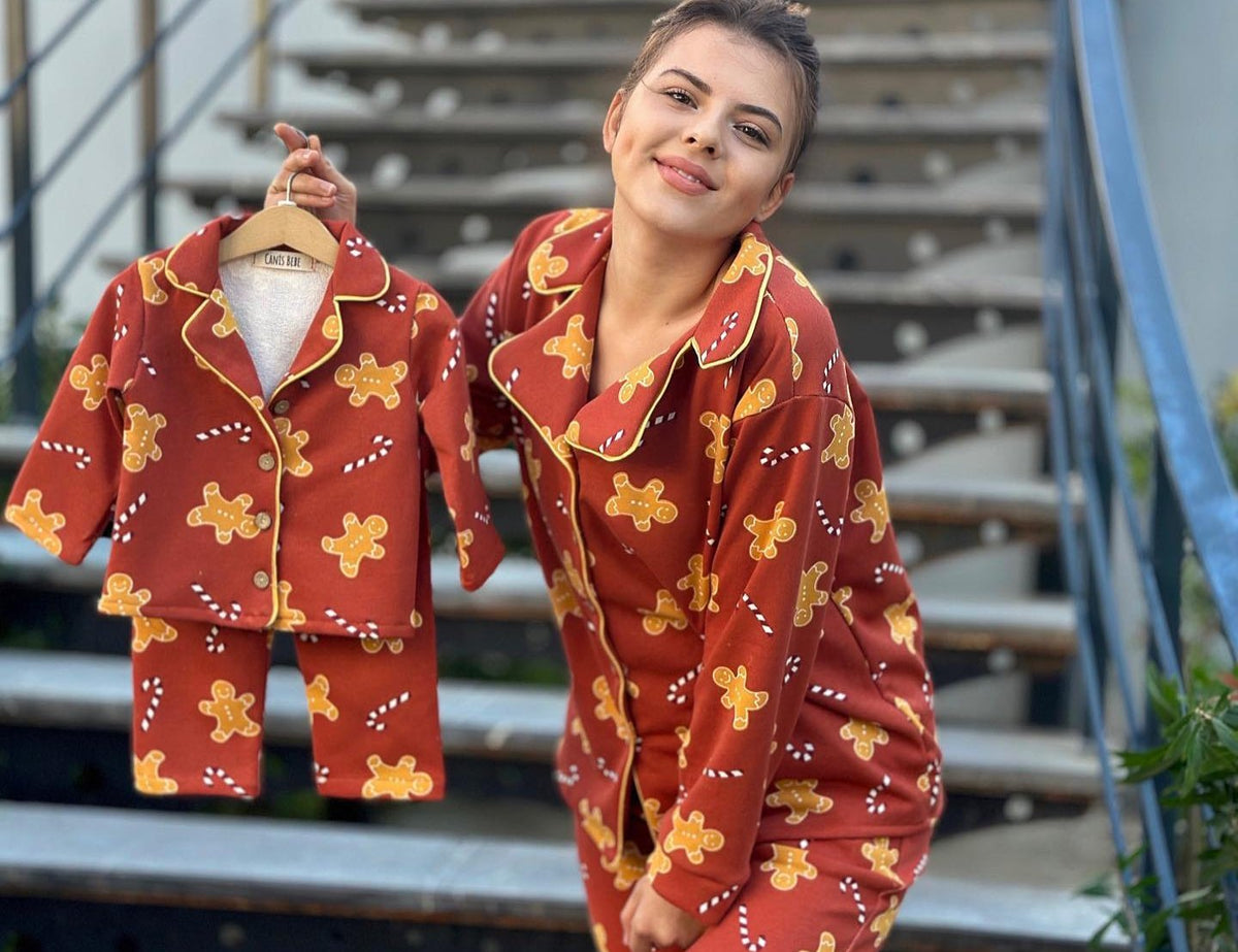 Anne çocuk pijama takımı